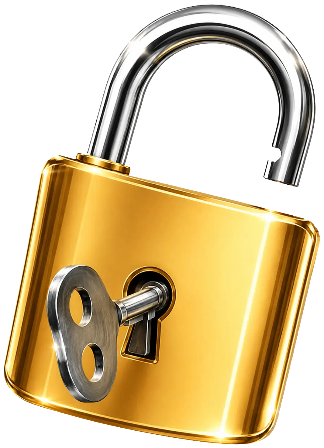 Open padlock - your territory is unlocked